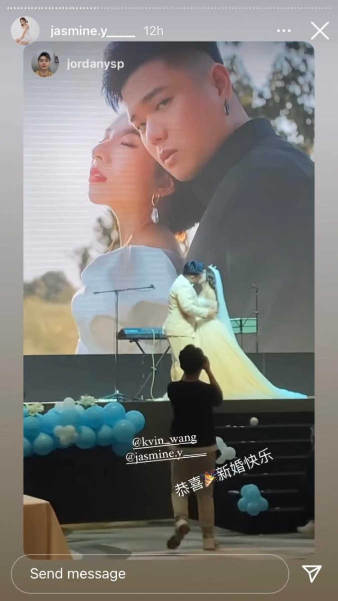 Jasmine 和阿旺毫无预警地拍婚纱照、举办婚礼让粉丝们陷入热议