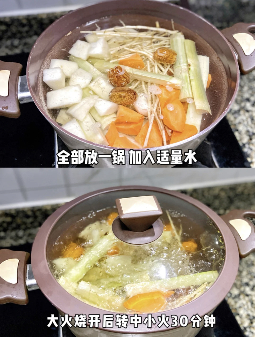 雪梨茅根竹蔗茶做法