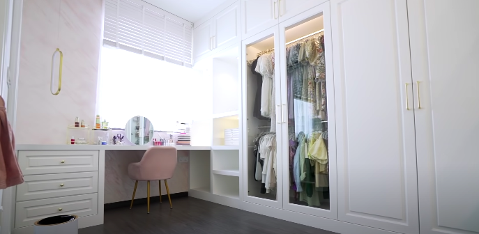 整个房间都带着浪漫少女心的风格～