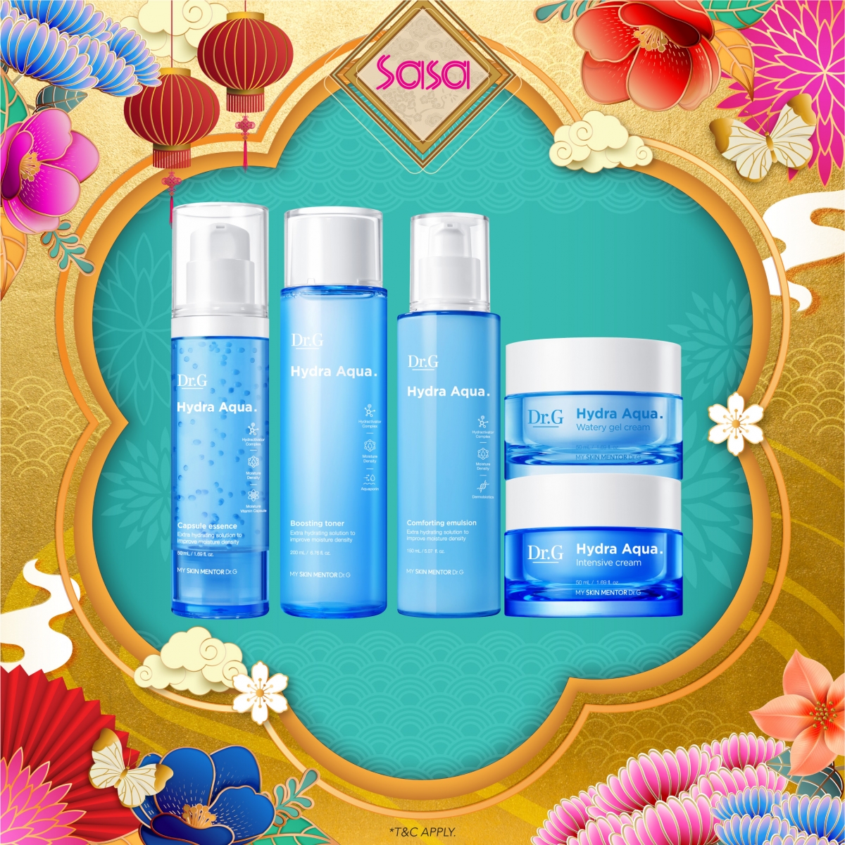 DR G 保湿 + 美白汇聚一身护肤好物也将提供全方位水光护理, 无需花钱打针也能拥有水光高清肌。