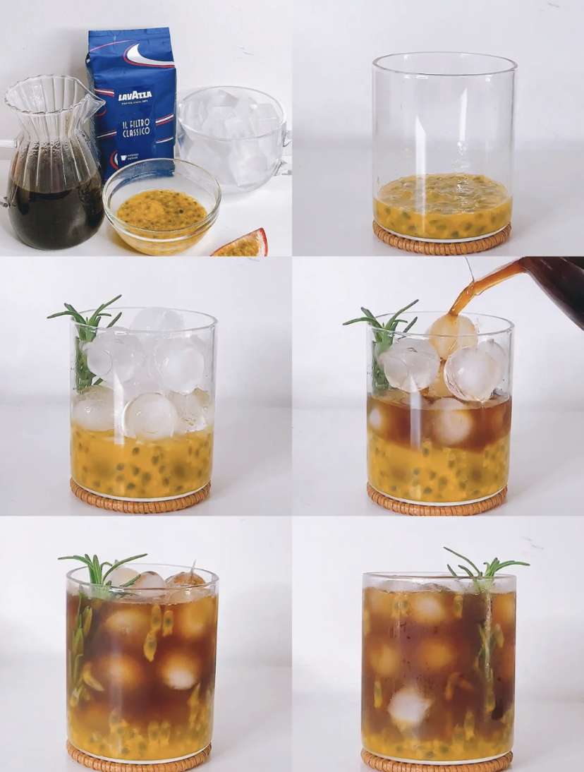 百香果冰咖做法