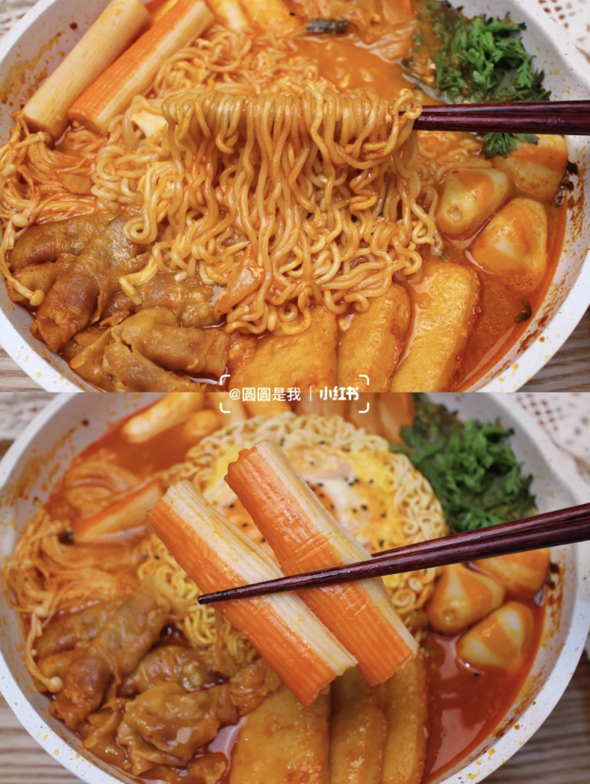 大冷天必备的韩式部队锅泡面~