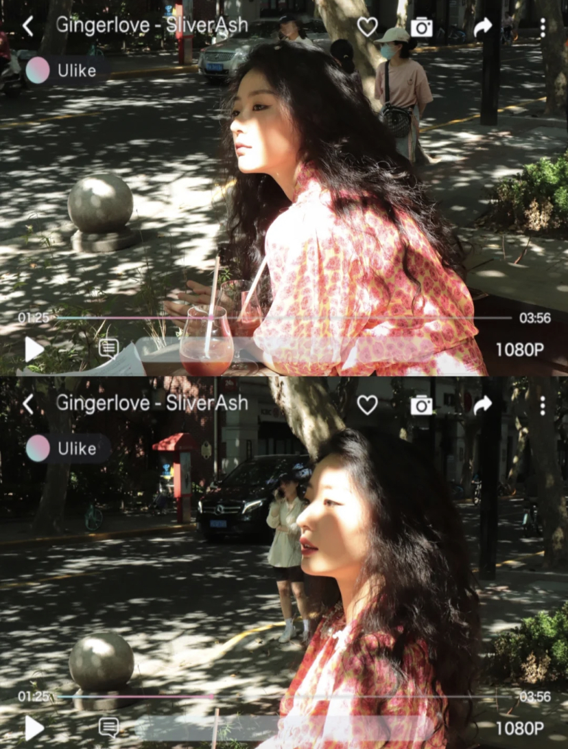 大家在户外或大自然的打卡照很适合用这个模版，真的瞬间拉满了春日感～