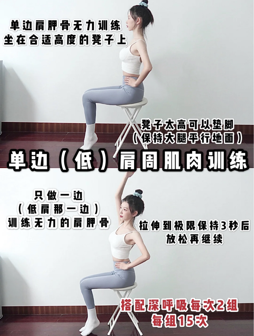 Step 1、单边肩周肌肉训练