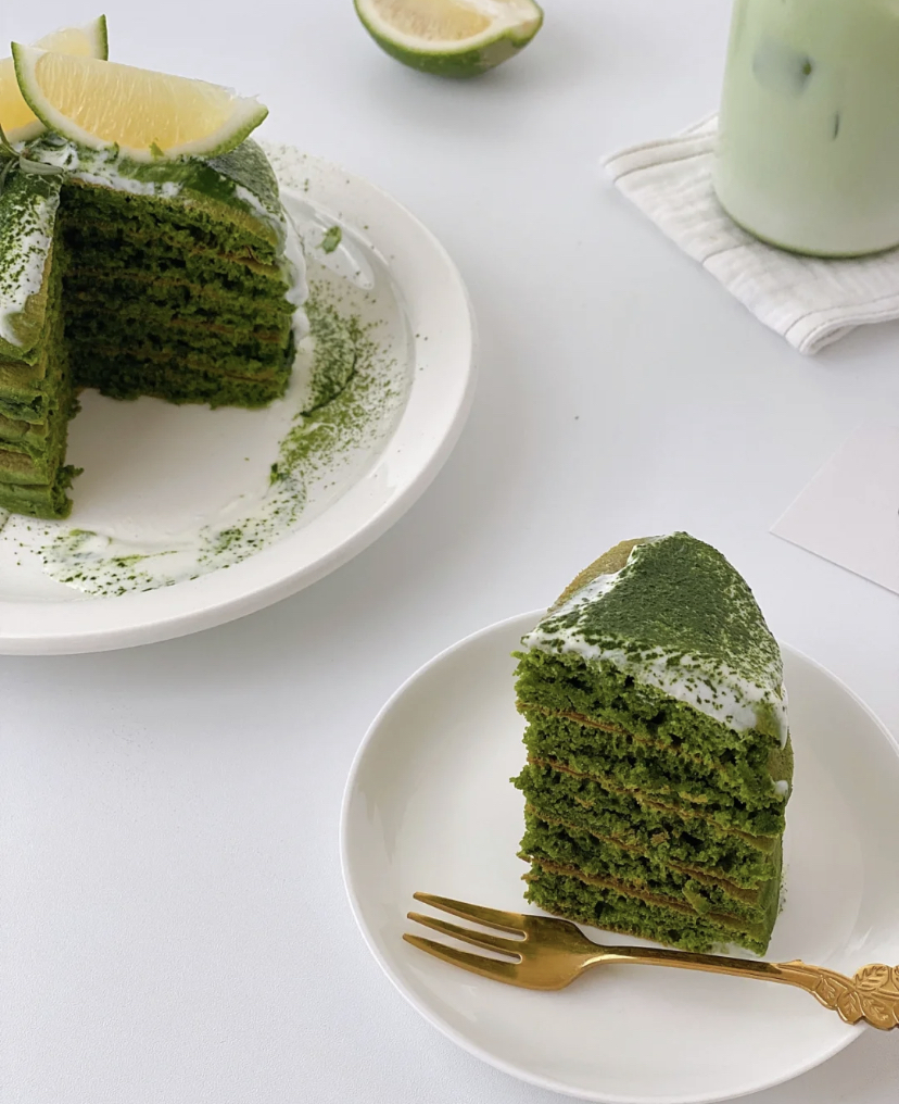 柠香抹茶松饼自制教程