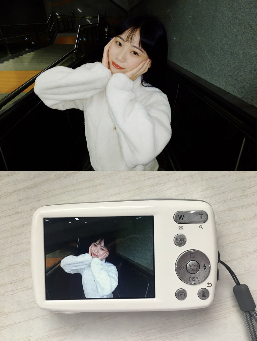 可可爱爱的白色外表,拍出来的原图就很有复古胶片风!