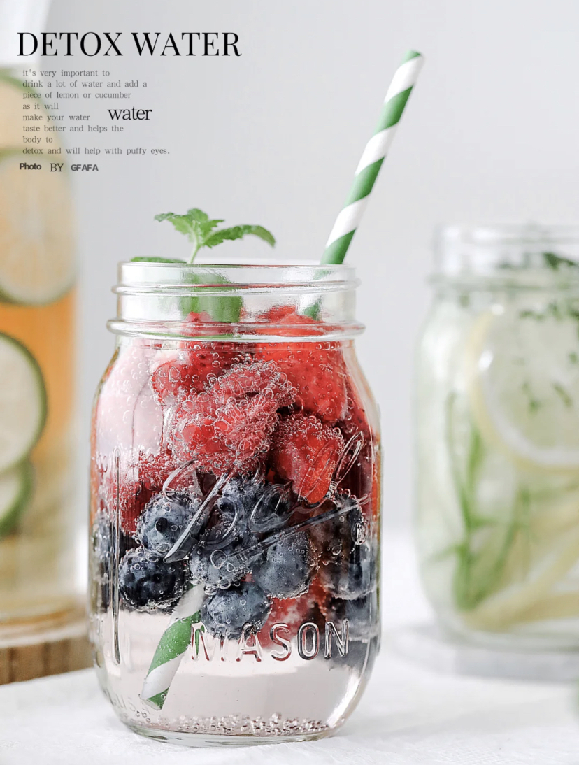 梅子组合气泡水