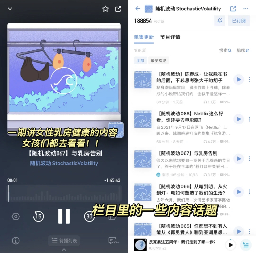 独处的时候可以花一些时间听播客,治愈同时还可以提升自己哦!