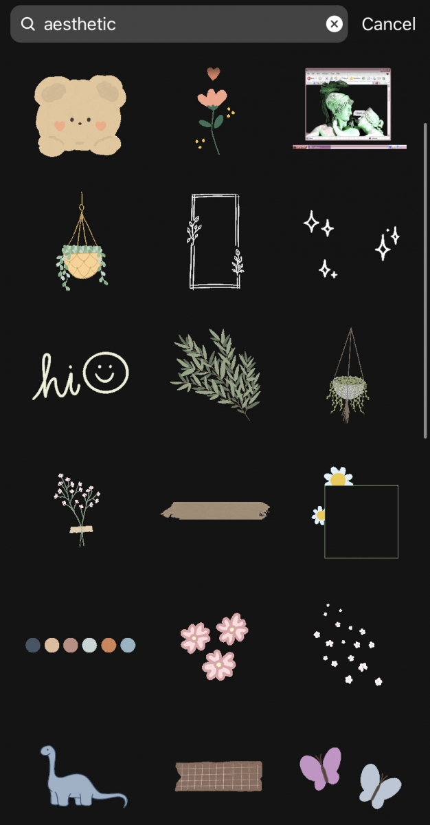 Instagram GIF 搜索关键字:Aesthetic