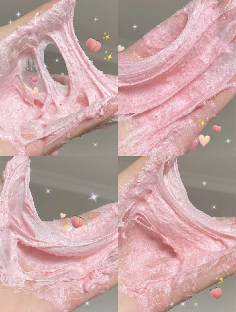 水蜜桃糖果球蘸着满满的白糖,可以温和的去除老废角质,让肌肤变得白皙滑嫩!