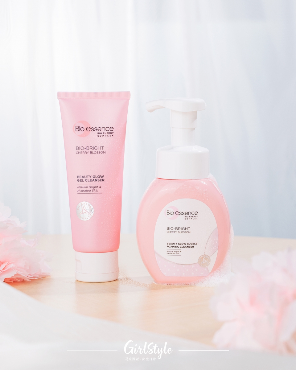 Beauty Glow Gel Cleanser 凝胶洗脸霜以及Bio-Bright Beauty Glow Bubble Foaming Cleanser泡沫洗颜