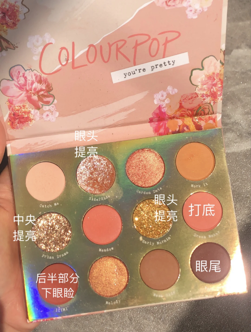 配色都比较鲜艳所以适合高调的眼妆,可以轻松画出Bling Bling的大眼睛!