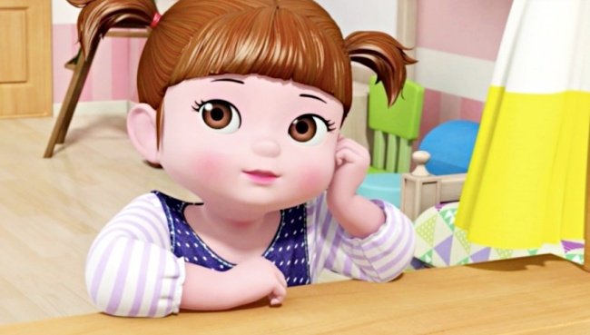 「小荳子拳头」拍照姿势灵感源自于韩国卡通人物「小荳子」