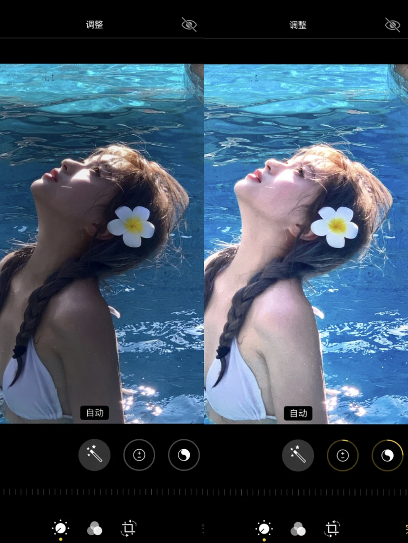 特别适合人像照片是用的滤镜,阴暗的照片可以一键变亮!