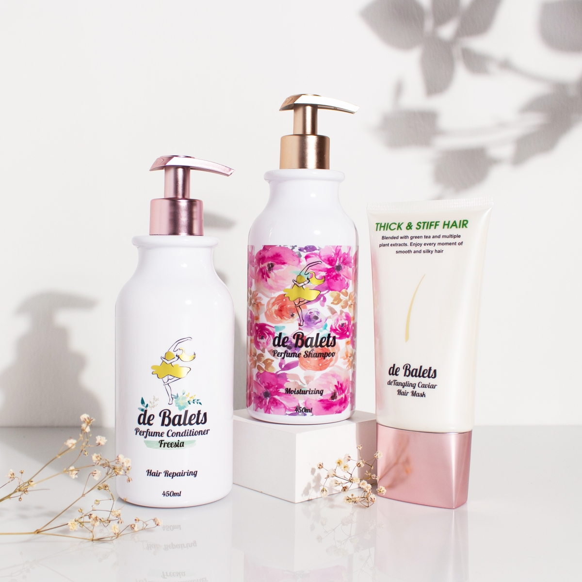 套组：洗发精、护发素、护发膜