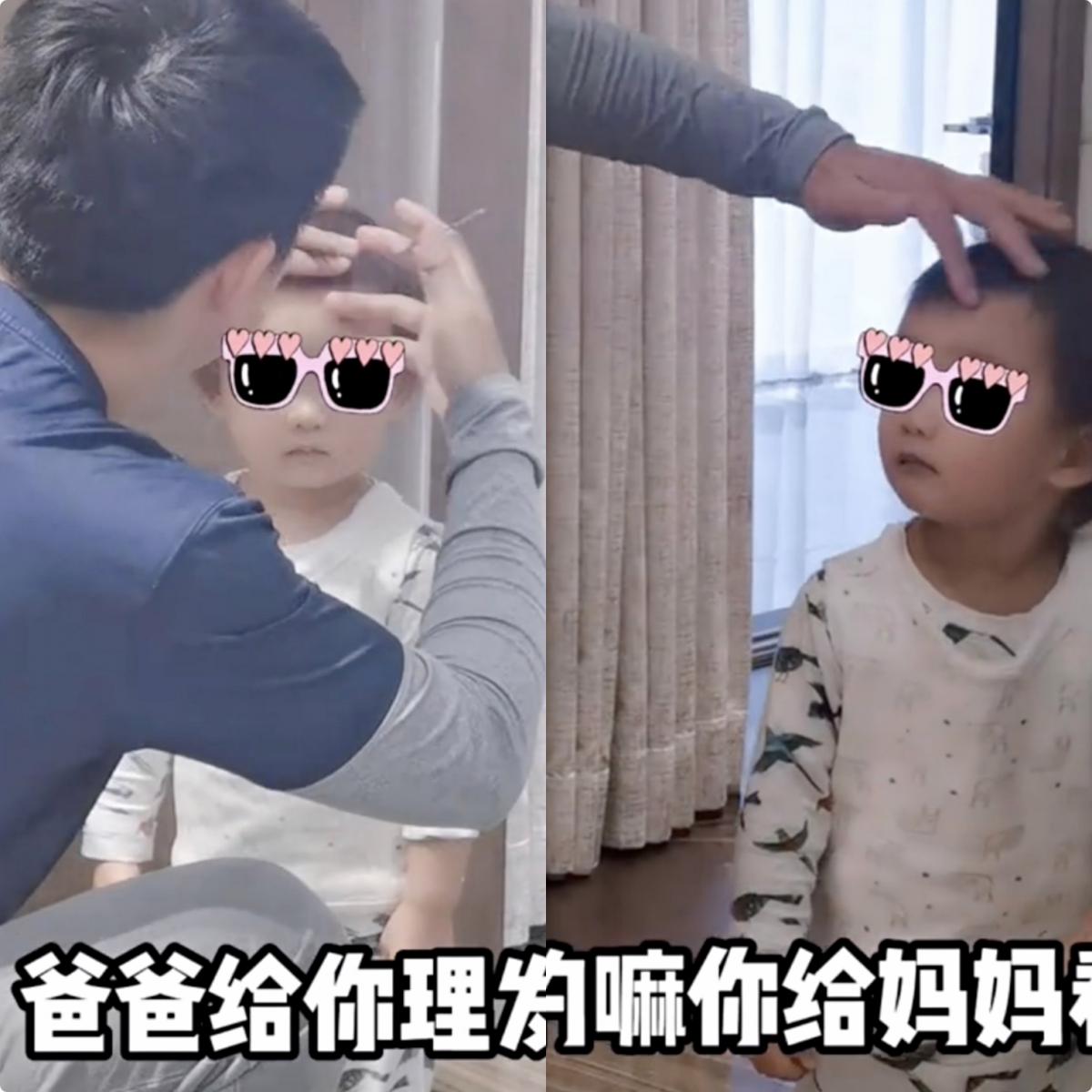 郑恺在 Vlog 中不忘和 Ana 互动玩家家酒还亲手替她理发