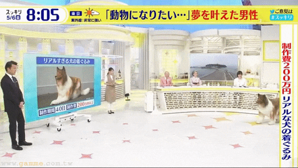 近日，他还上了日本的电视节目《SUKKIRI!!》。