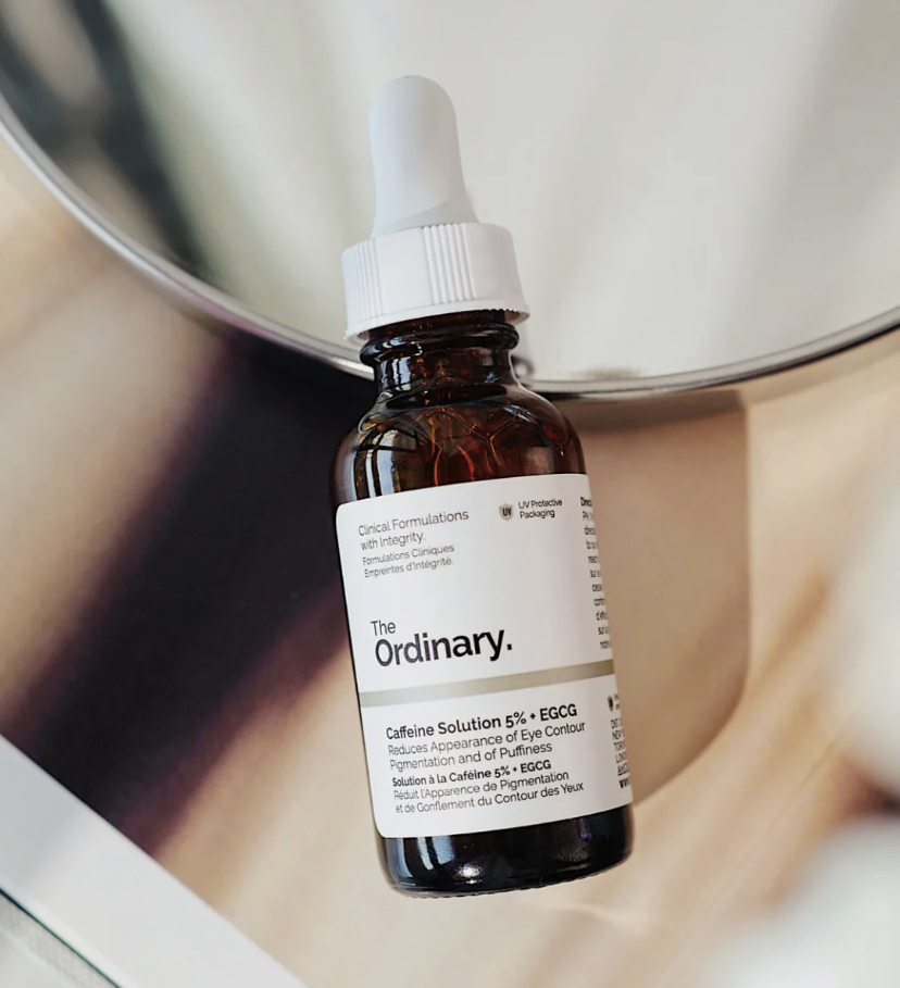 有效帮助消水肿、淡化黑眼圈文图的咖啡因精华!