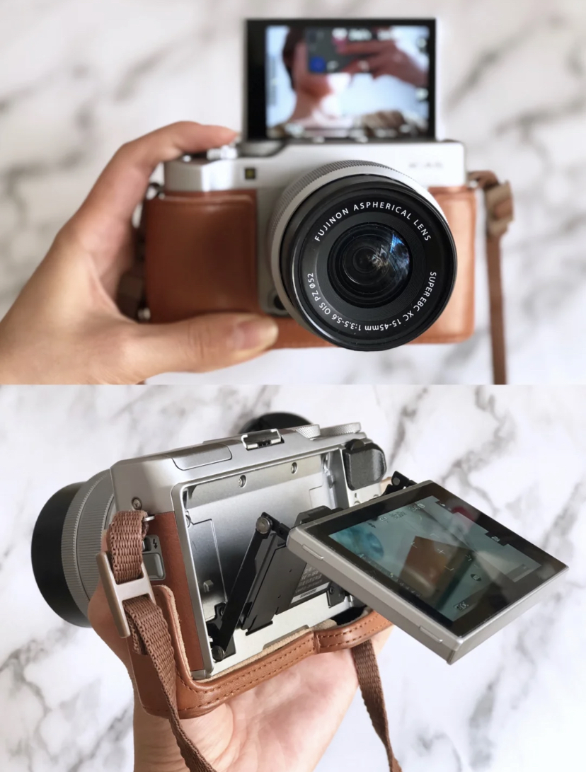 特别是女生使用自带美颜的微单相机,机身就非常轻很方便带出门哦!