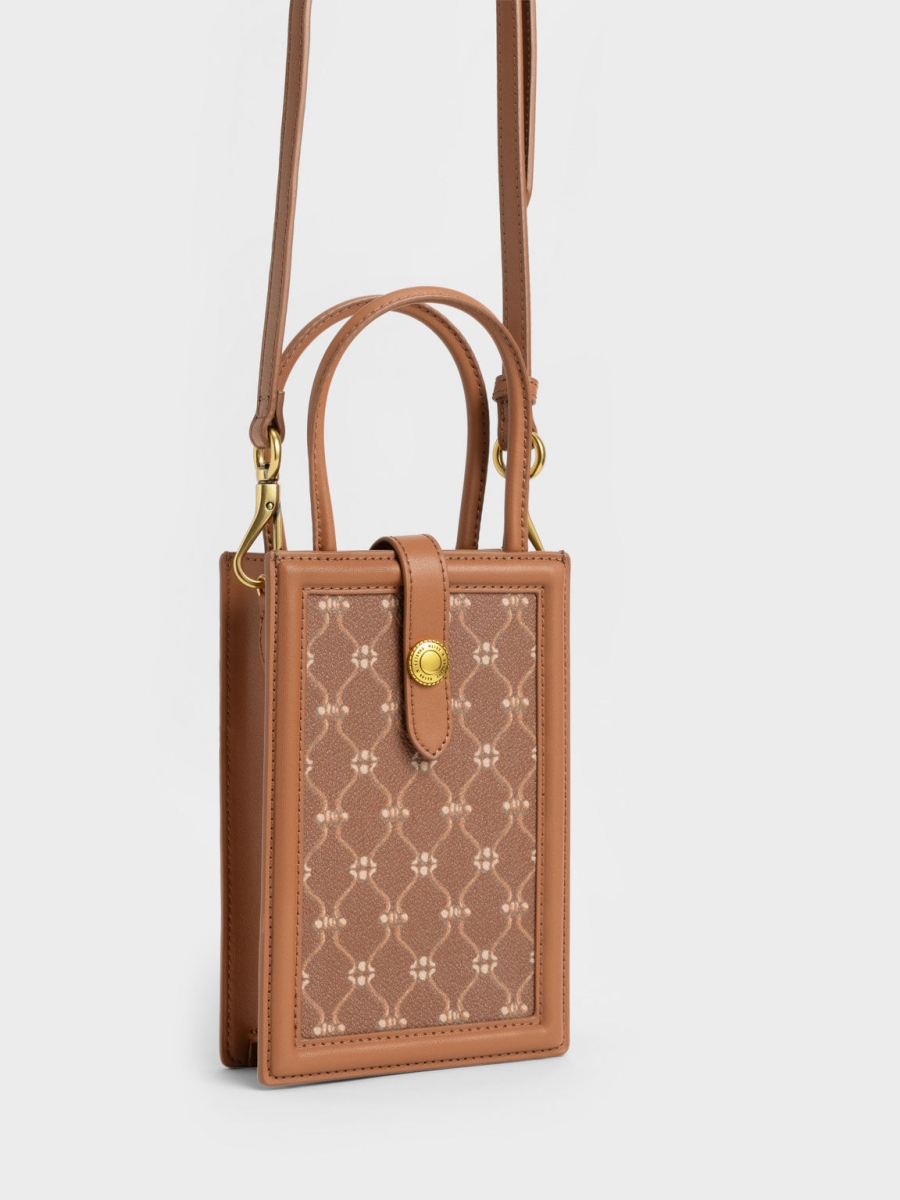 Este Belted Printed Phone Pouch