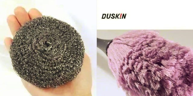 超市看过的钢丝球以及毛刷