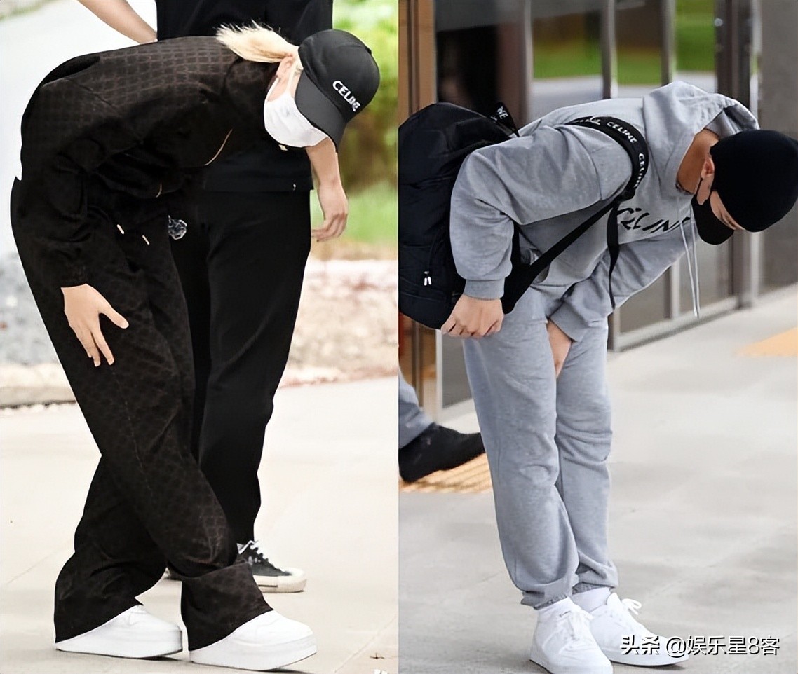 韩媒还表示Lisa和朴宝剑离开时,也不忘90度鞠躬表达谢意。