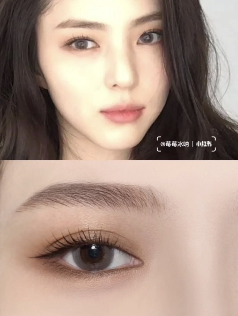 韩素希英气十足的清冷感眼妆,可以加深眼部的深邃感消肿双眼