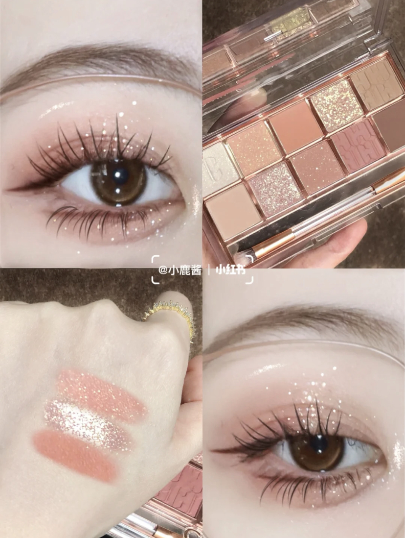 少女感满满的甜美风奶油蜜桃大眼妆!