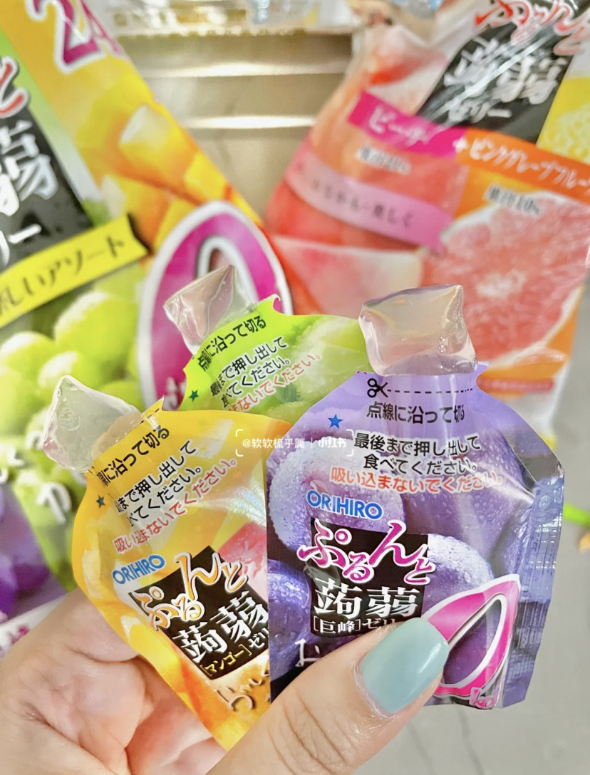 吃起来QQ的又有饱腹感,包装很方便带出门随时都可以吃而且还是0卡哦!