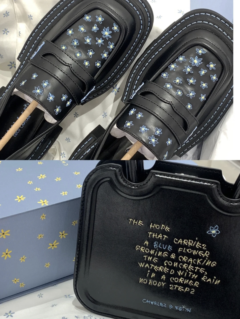 全系列都以全黑设计搭配文字和刺绣花，低调又不失气质的精致风格。