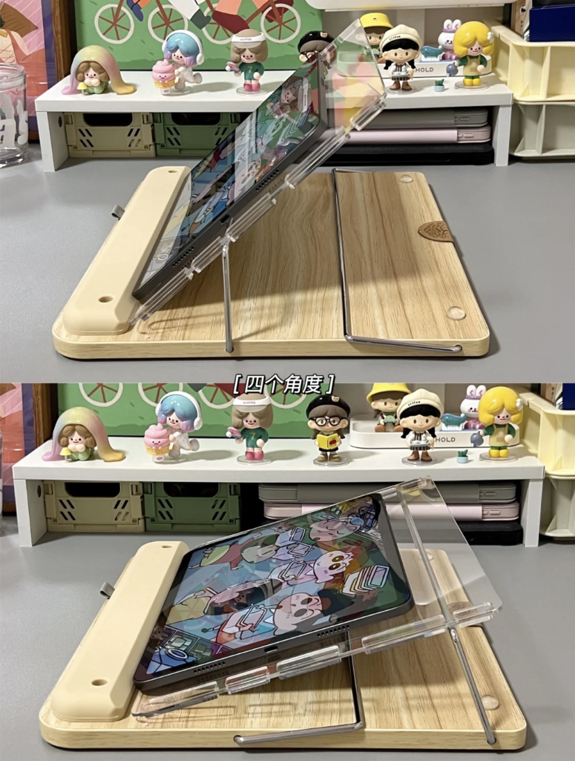 质感非常好稳定性也高,在支架上还有一个柔软的垫子,手腕放在写字或画画都能撑住~