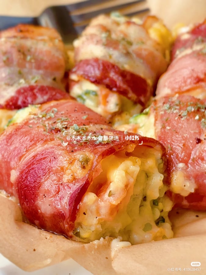 芝士土豆泥培根卷