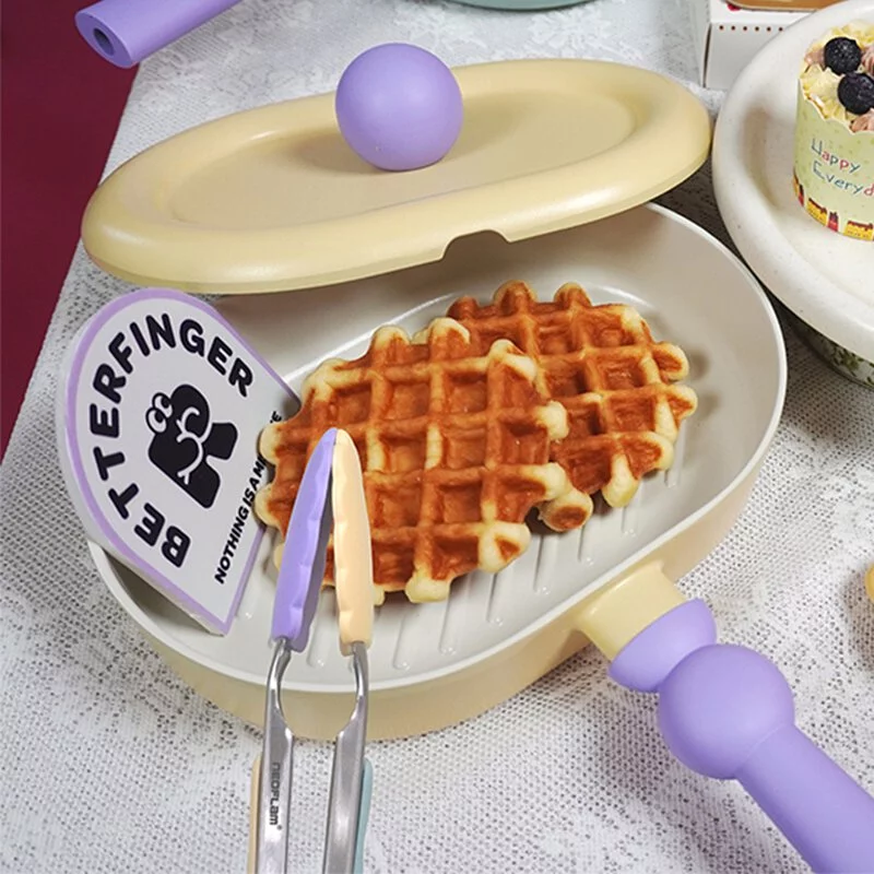 同色系的食物夹子超治愈