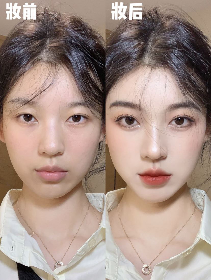 淡颜系女孩也特别适合橘色、粉色和大地色的妆容风格,最重要是保持干净避免化大浓妆。