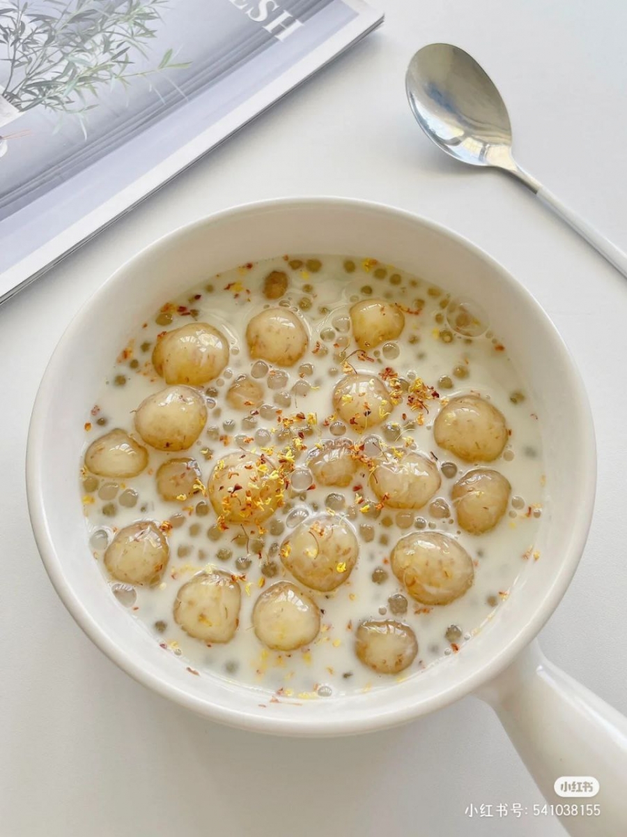 椰奶桂花蜂蜜波波球