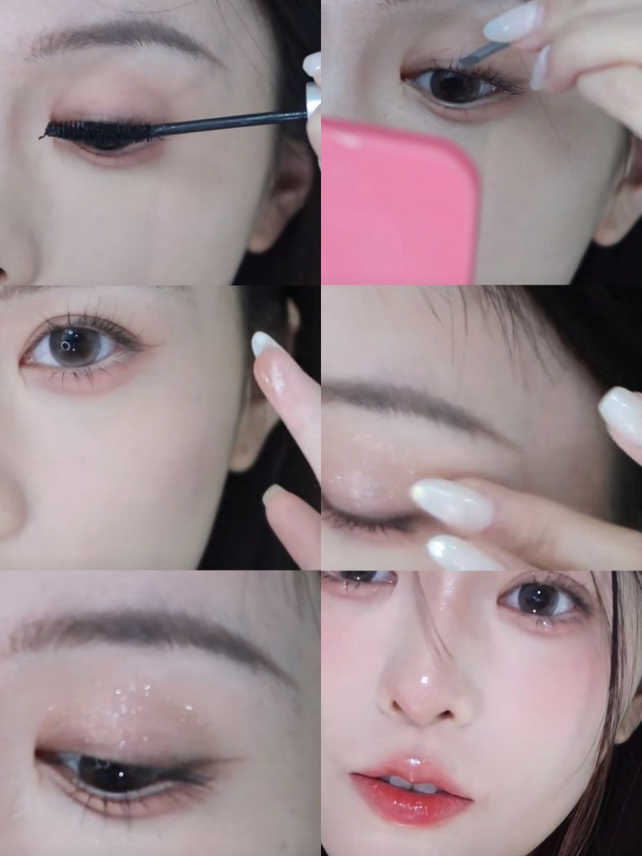 冬日清冷感碎钻妆