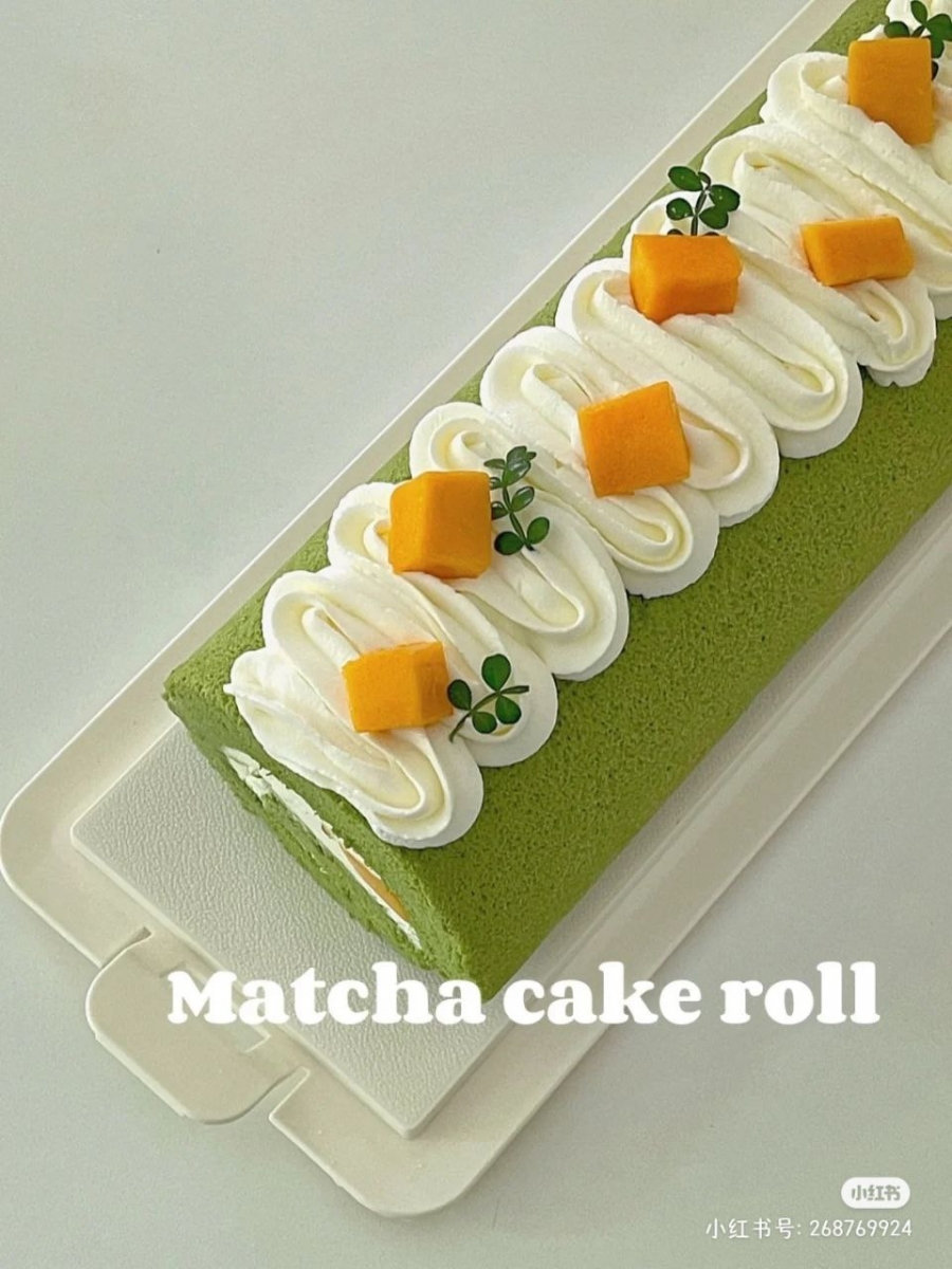 抹茶芒果蛋糕卷
