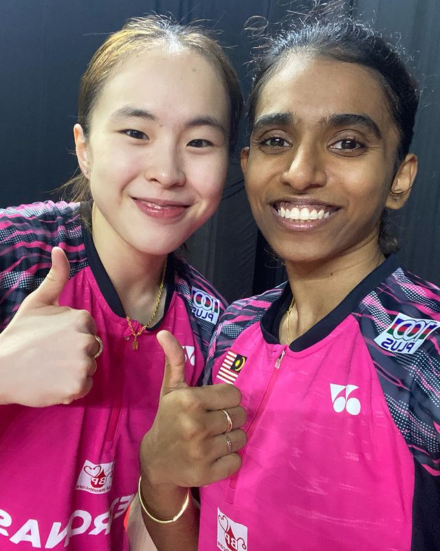 和蒂娜互相扶持鼓励,共同目标是巴黎奥运会