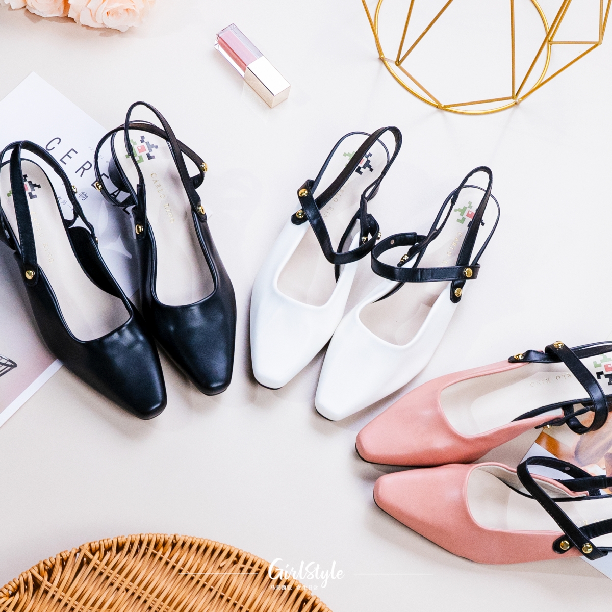 Carlo Rino Tetro B Mon Sling Back Pump