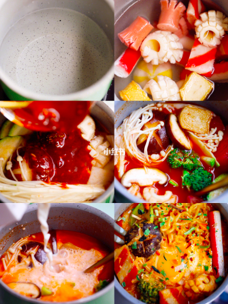 3、番茄牛奶辛拉面