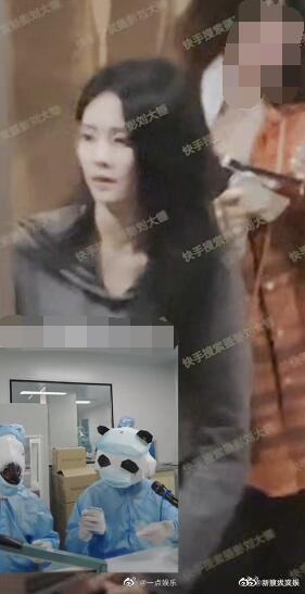 八卦媒体拍到白鹿在新剧杀青宴结束后和助理前往张凌赫家