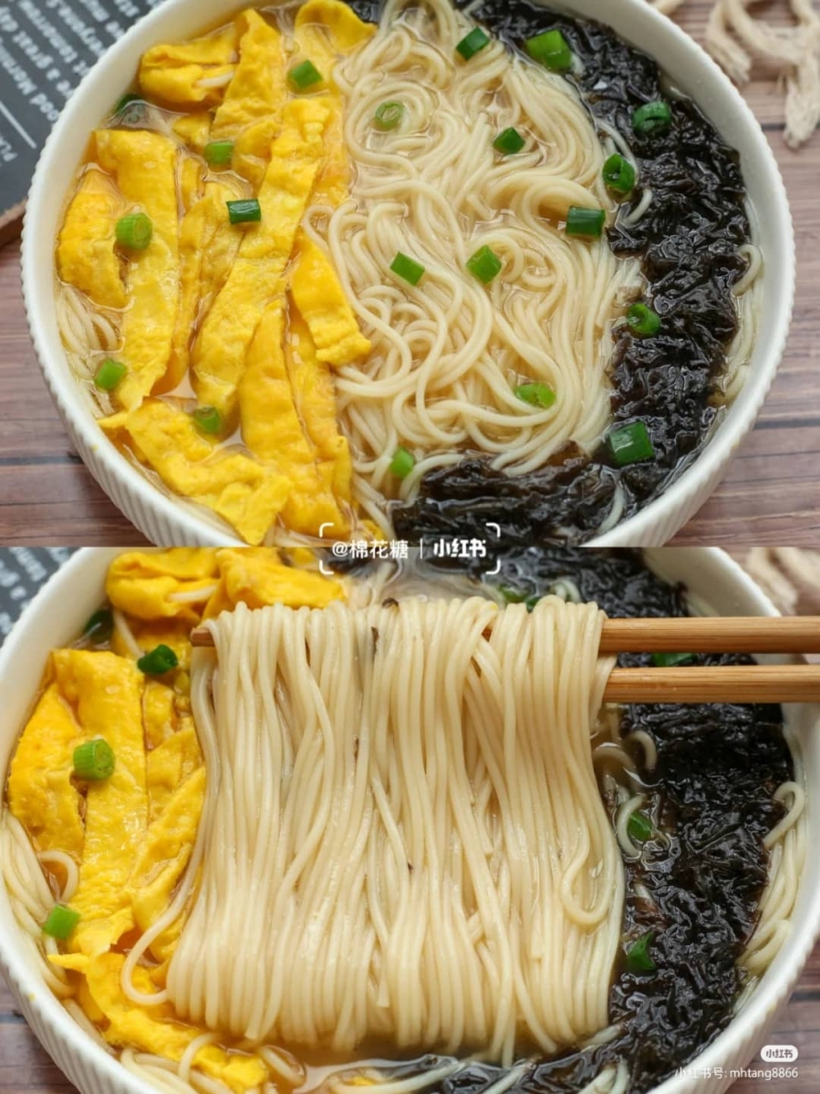 3、紫菜清汤面