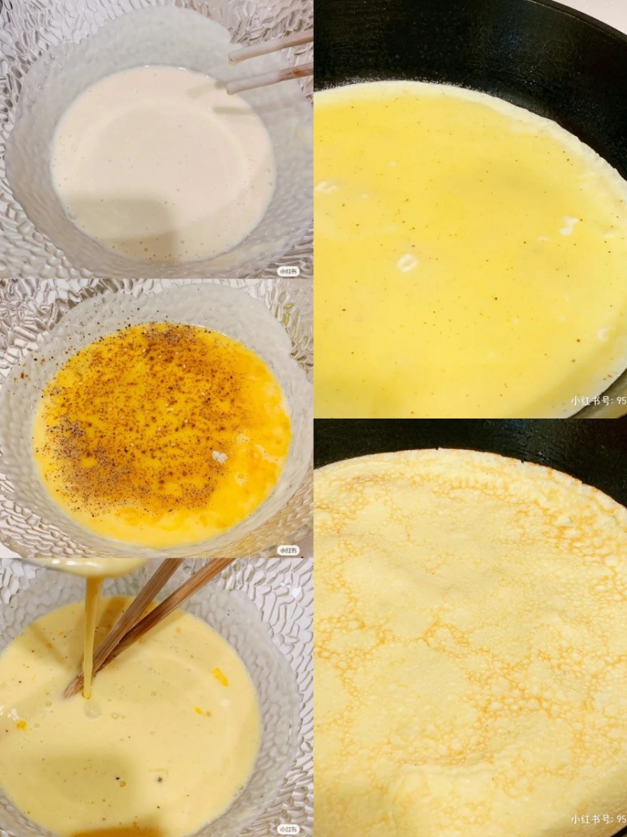 #1 原味基础鸡蛋饼 做法教程