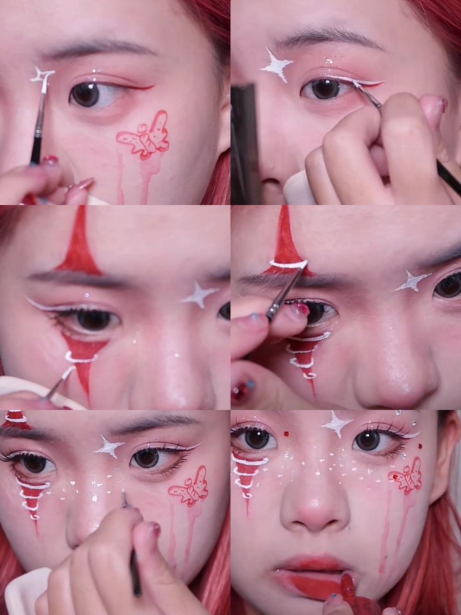 万圣节创意可爱妆容 #3：灵动可爱鬼