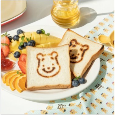 「Winnie the Pooh 烤面包机」烤出来的面包