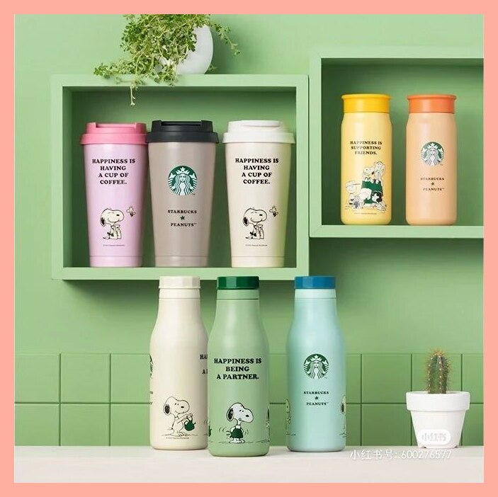 日本「星巴克 x 史努比」联名推出超可爱周边~