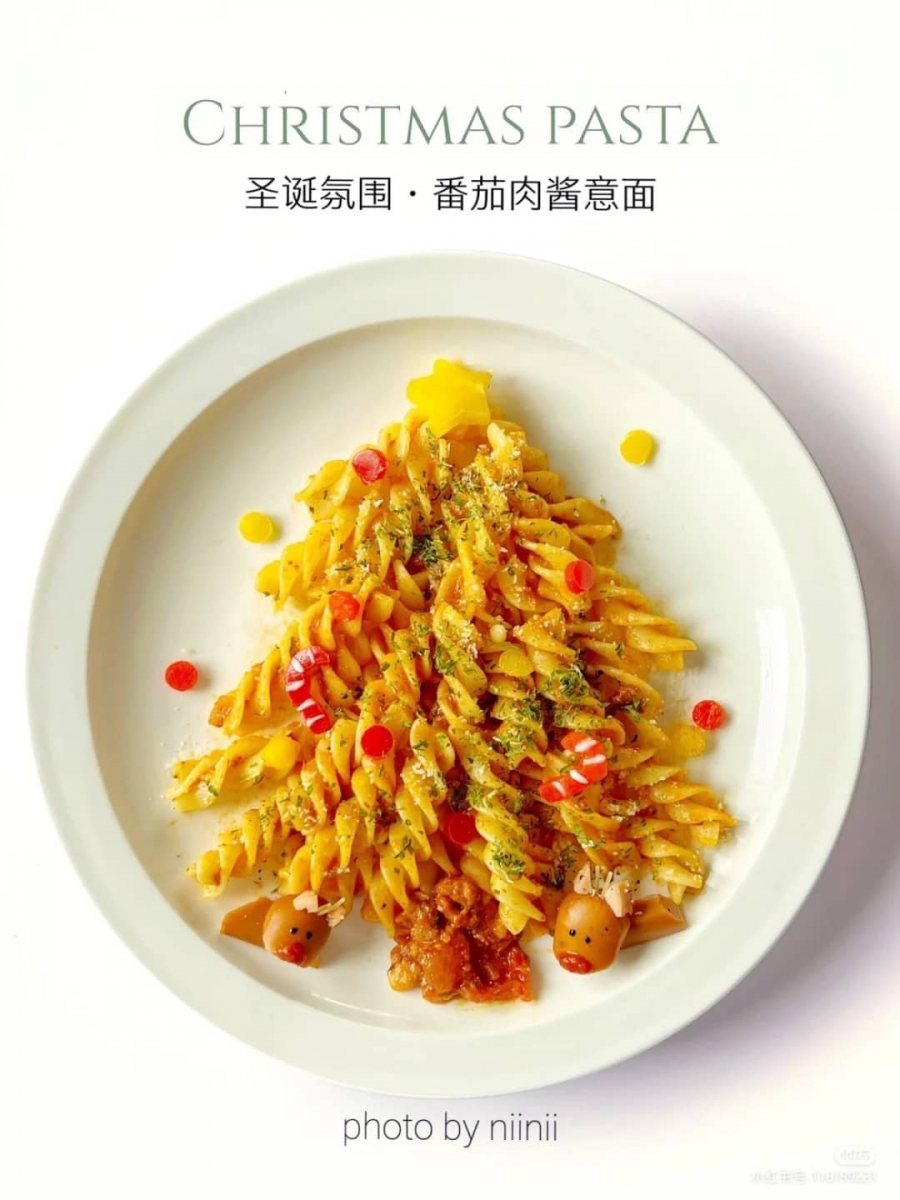 6、圣诞肉酱意大利面