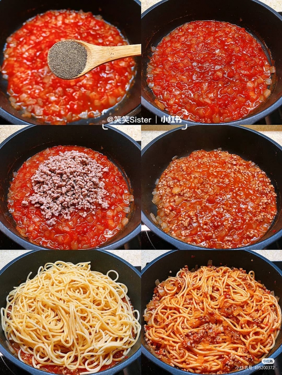 5、番茄肉酱意面