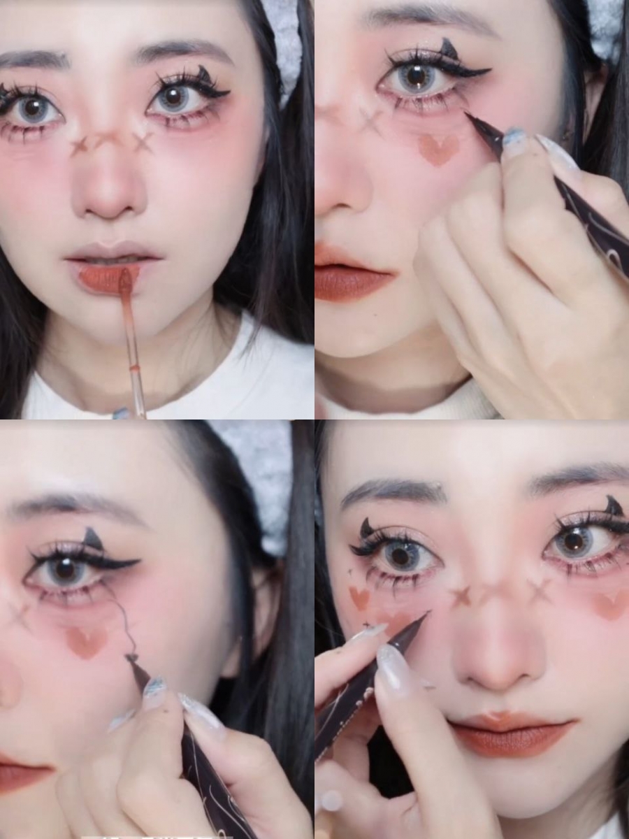 万圣节创意可爱妆容 #4：无辜萌娃娃