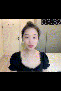 动作一：口型“一”“呜”交替